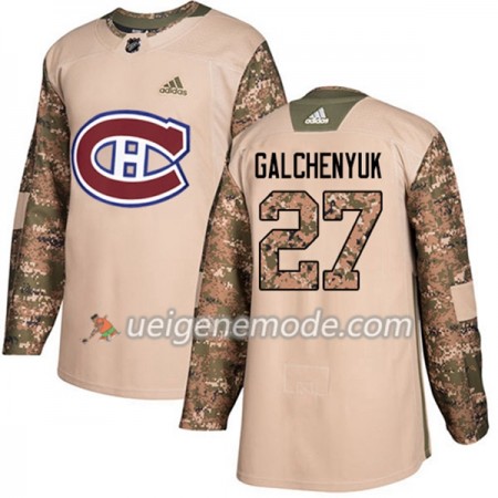Herren Eishockey Montreal Canadiens Trikot Alex Galchenyuk 27 Adidas 2017-2018 Camo Veterans Day Practice Authentic